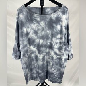 Calvin Klein Performance Tie Dye Shirt Gray Athletic Top Women’s XL